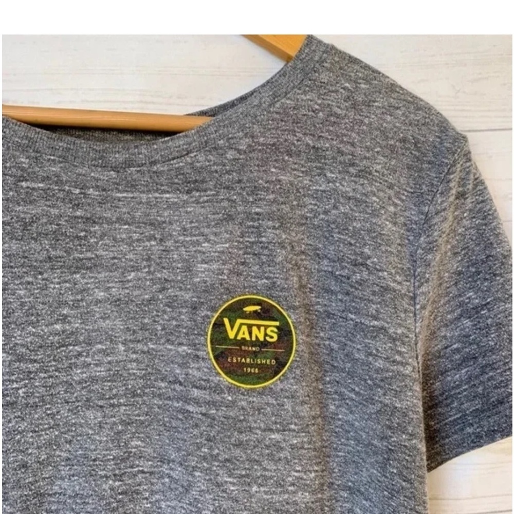 Vans Heather Gray Tee with Logo - Picture 3 of 5